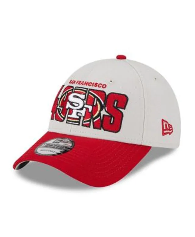 New Era Men's Stone, Scarlet San Francisco 49ers 2023 NFL Draft On Stage  59FIFTY Fitted Hat