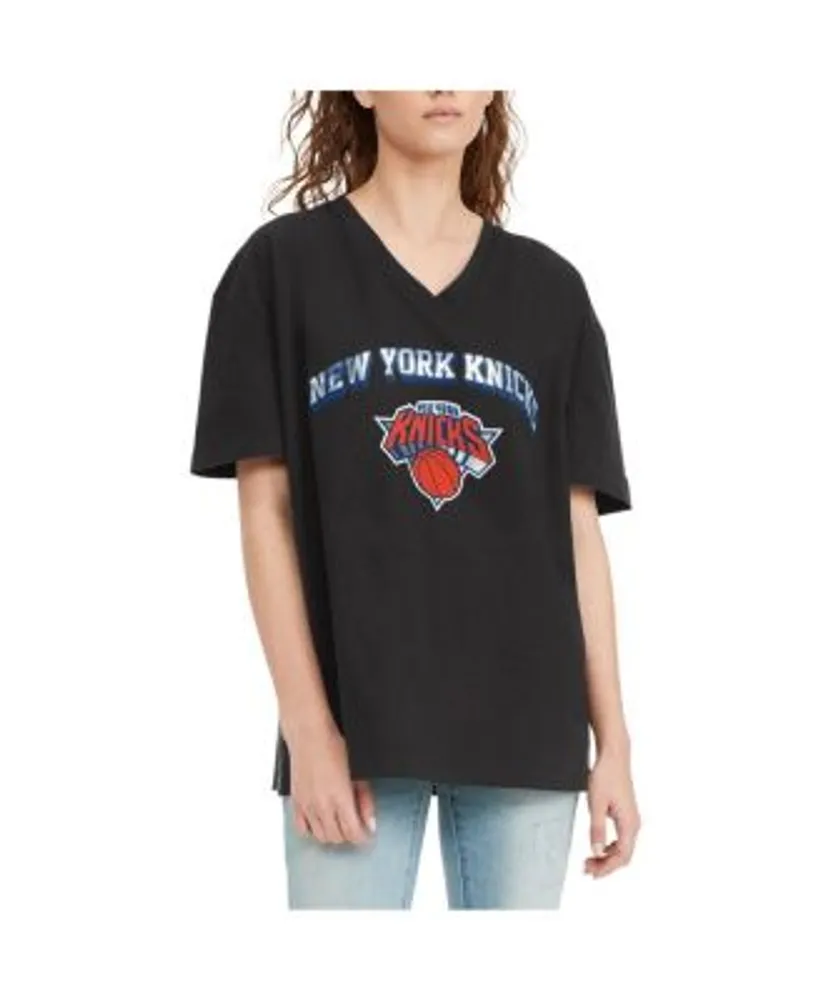 New York Knicks Tommy Jeans Women's Ashley V-Neck T-Shirt - Black
