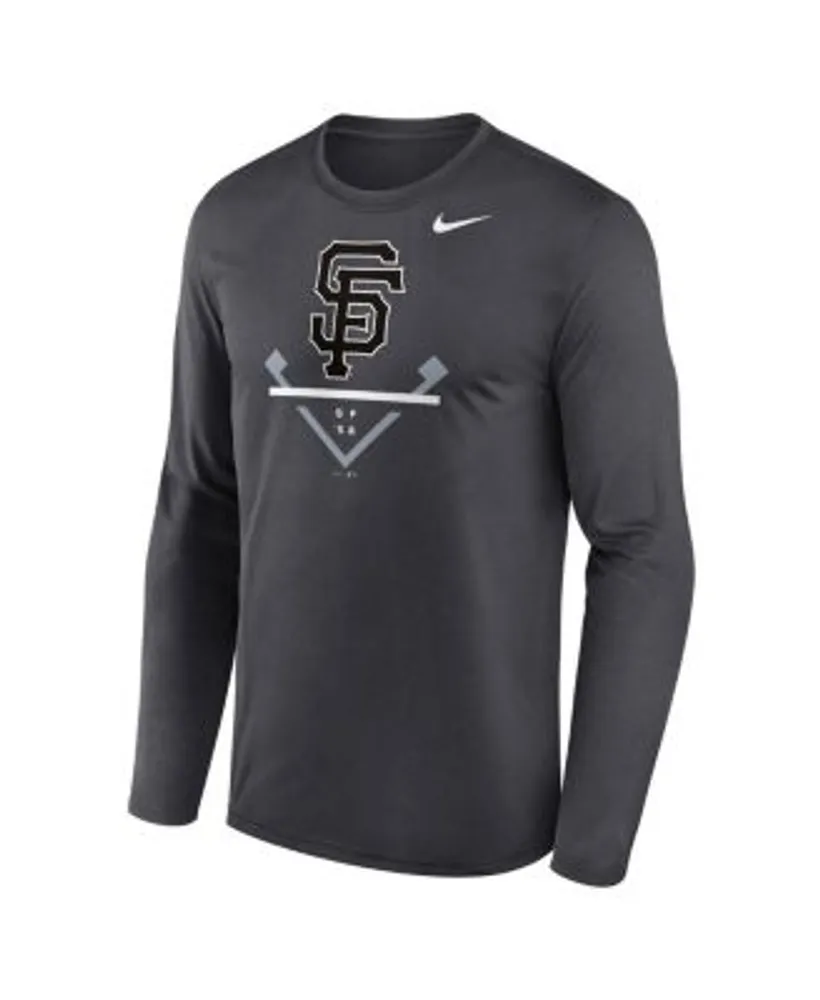 Nike Black San Francisco 49ers Icon Legend Long Sleeve Performance T-shirt  for Men