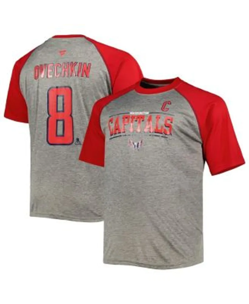 NHL Big & Tall Washington Capitals Alex Ovechkin #8 Red T-Shirt