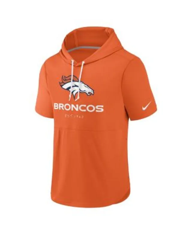 The Wild Collective Black Denver Broncos Cropped Pullover Hoodie