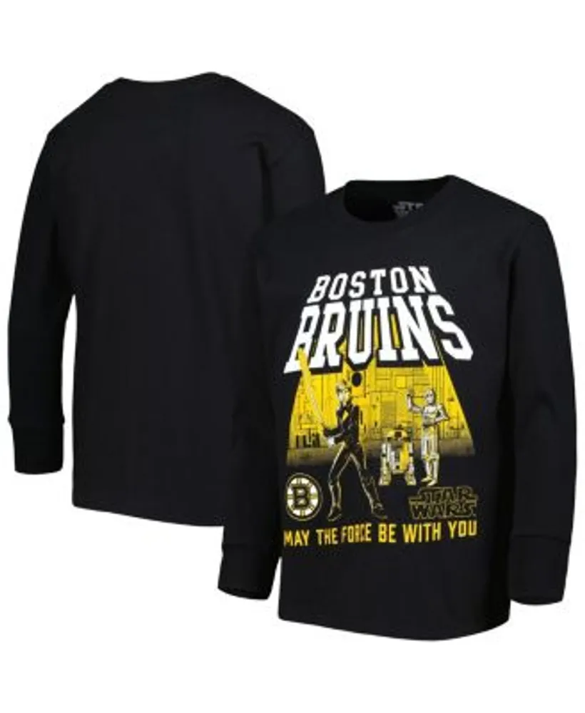 Youth Black Boston Bruins Long Sleeve T-Shirt 