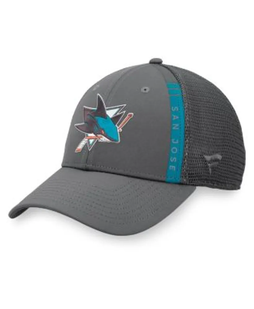 Men's Fanatics Branded Black San Jose Sharks Authentic Pro Rink Trucker Adjustable Hat