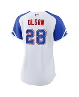 Matt Olson Women's Atlanta Braves Home Jersey - White Authentic