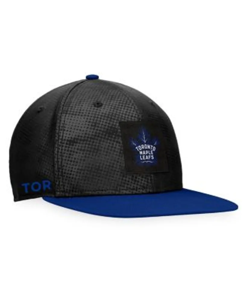 Toronto Maple Leafs Hat: Black Strapback Mesh Hats