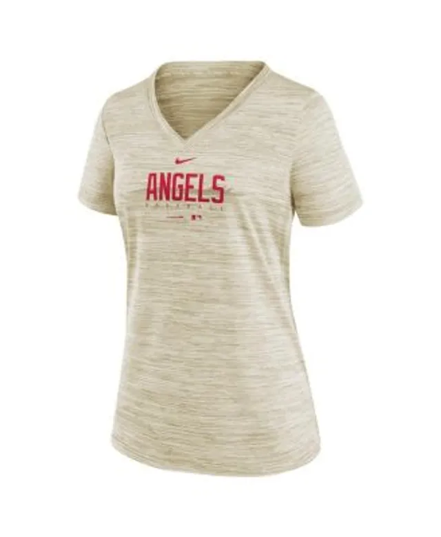 Women's Nike Pink San Diego Padres City Connect Velocity Practice Performance V-Neck T-Shirt Size: Small