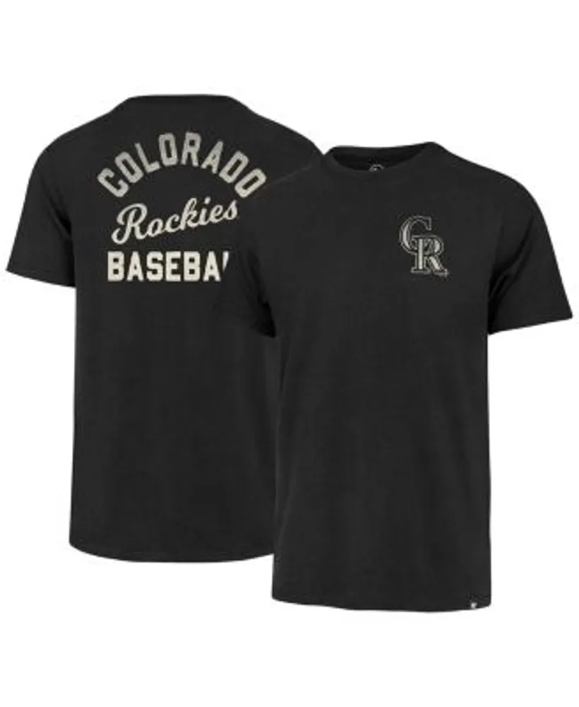 47 Brand Men's Black Colorado Rockies Turn Back Franklin T-shirt