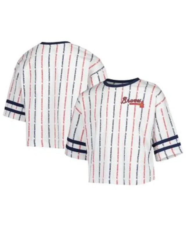 Outerstuff Girls Youth White St. Louis Cardinals Ball Striped T-Shirt Size: Medium