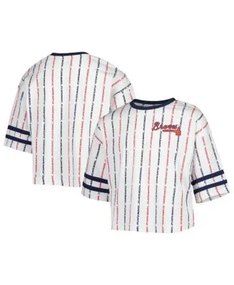 New Era Women's Houston Astros Pinstripe V-Neck T-Shirt - Macy's