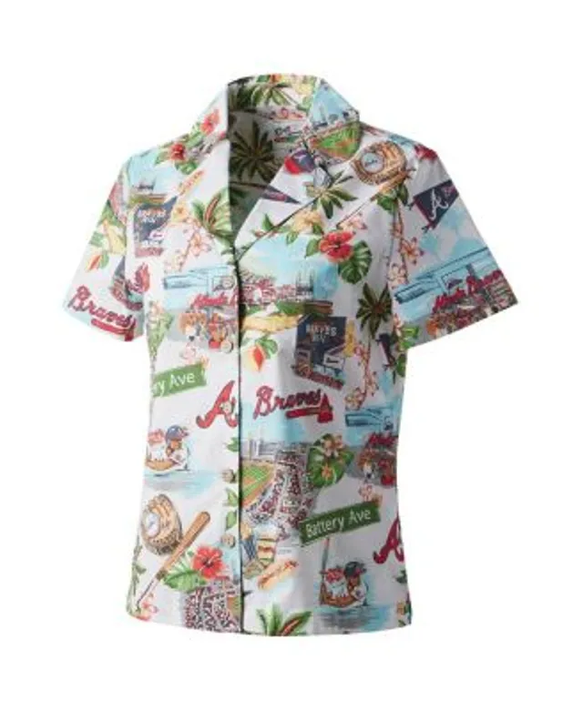 Men's Los Angeles Dodgers Reyn Spooner White Scenic Button-Up Shirt