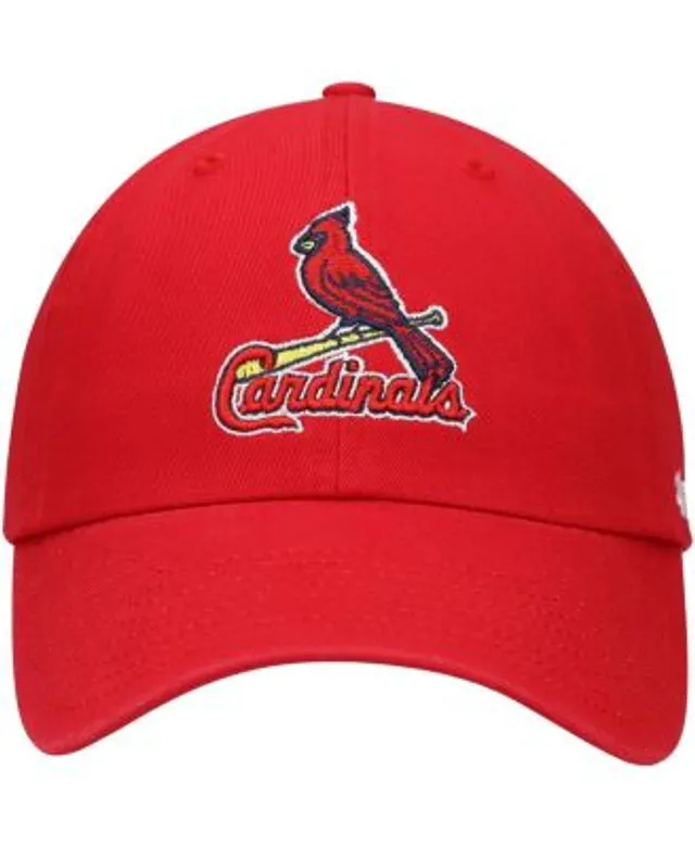 Men's '47 Light Blue St. Louis Cardinals Logo Cooperstown Collection Clean  Up Adjustable Hat