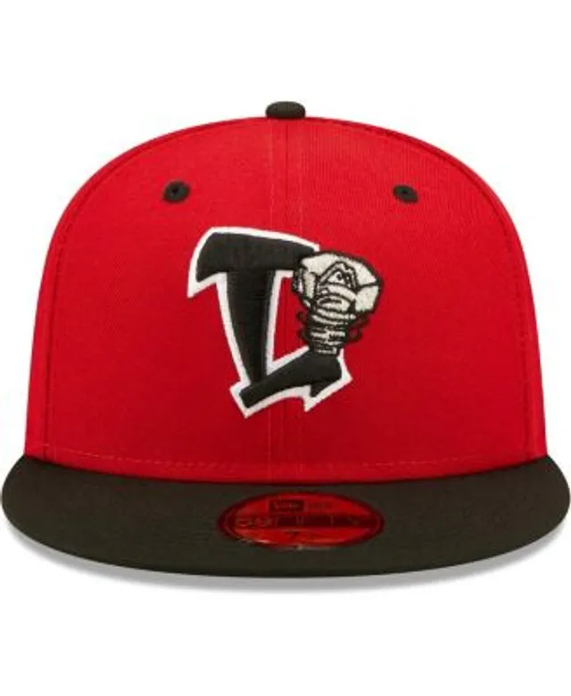 Men's Rochester Red Wings New Era Black/Red Authentic Home 59FIFTY