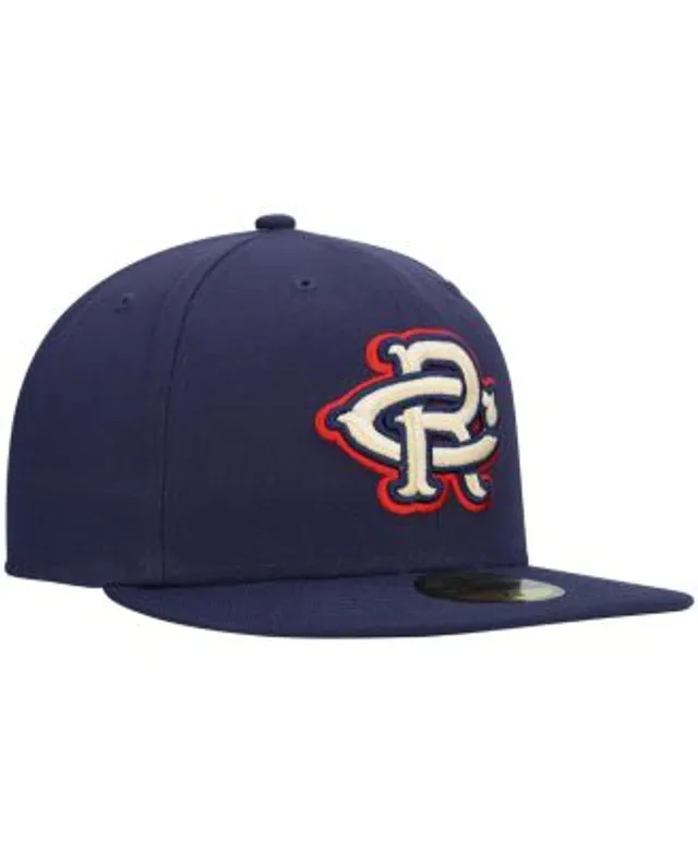 Men's New Era Navy Pensacola Blue Wahoos Authentic Collection Alternate Logo 59FIFTY Fitted Hat