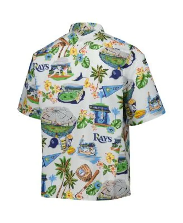 Tommy Bahama Men's Gray Tampa Bay Buccaneers Coconut Point Frondly Fan Camp  IslandZone Button-Up Shirt