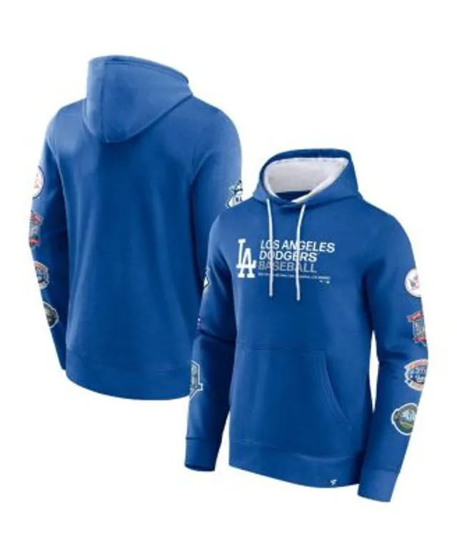 LOS ANGELES DODGERS HOODIE MENS MEDIUM LONG SLEEVE BLUE FANATICS PULLOVER