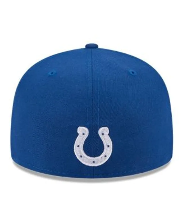 Indianapolis Colts 2022 NFL DRAFT Black-Royal Fitted Hat