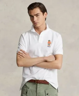 Men's Big & Tall Polo Bear Mesh Shirt