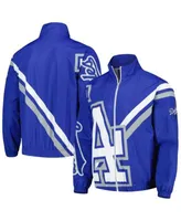 Mitchell & Ness Men's Mitchell & Ness Royal Atlanta Braves Exploded Logo  Warm Up Full-Zip Jacket