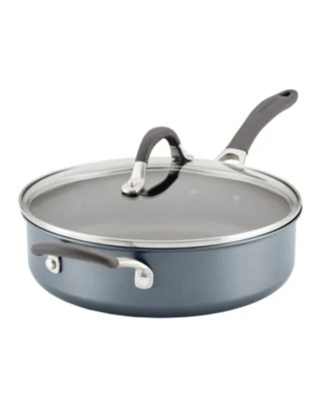 Circulon SteelShield Stainless Steel Saucepan with Straining Lid, 3 Quart, Silver