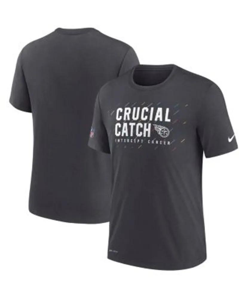 Tennessee Titans Nike 2021 NFL Crucial Catch Performance T-Shirt - Charcoal