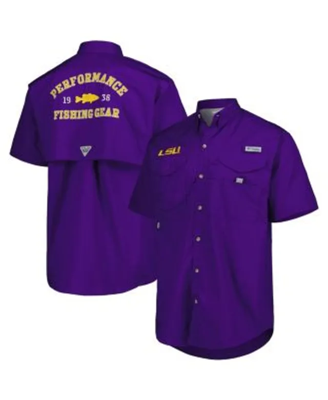 Men's Colosseum Black LSU Tigers Free Spirited Mesh Button-Up Baseball  Jersey