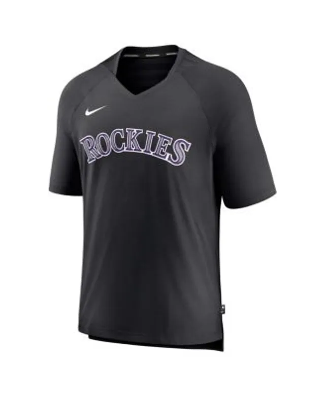 Men's Nike Gray/Black Colorado Rockies Authentic Collection Game Long  Sleeve T-Shirt