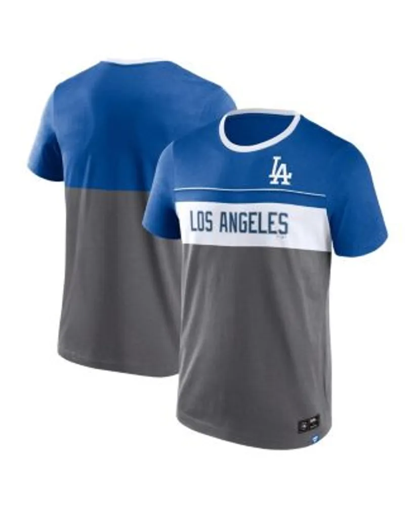 Fanatics Men's Branded Gray Los Angeles Dodgers Claim The Win T-shirt