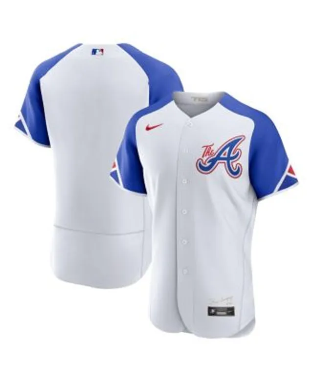 Men's Nike Ozzie Albies White Atlanta Braves Home 2020 Replica Player Jersey