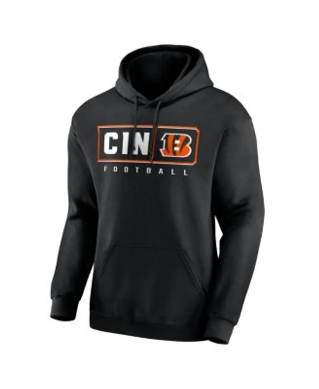 Men's '47 Black Cincinnati Bengals Shortstop Pullover Hoodie