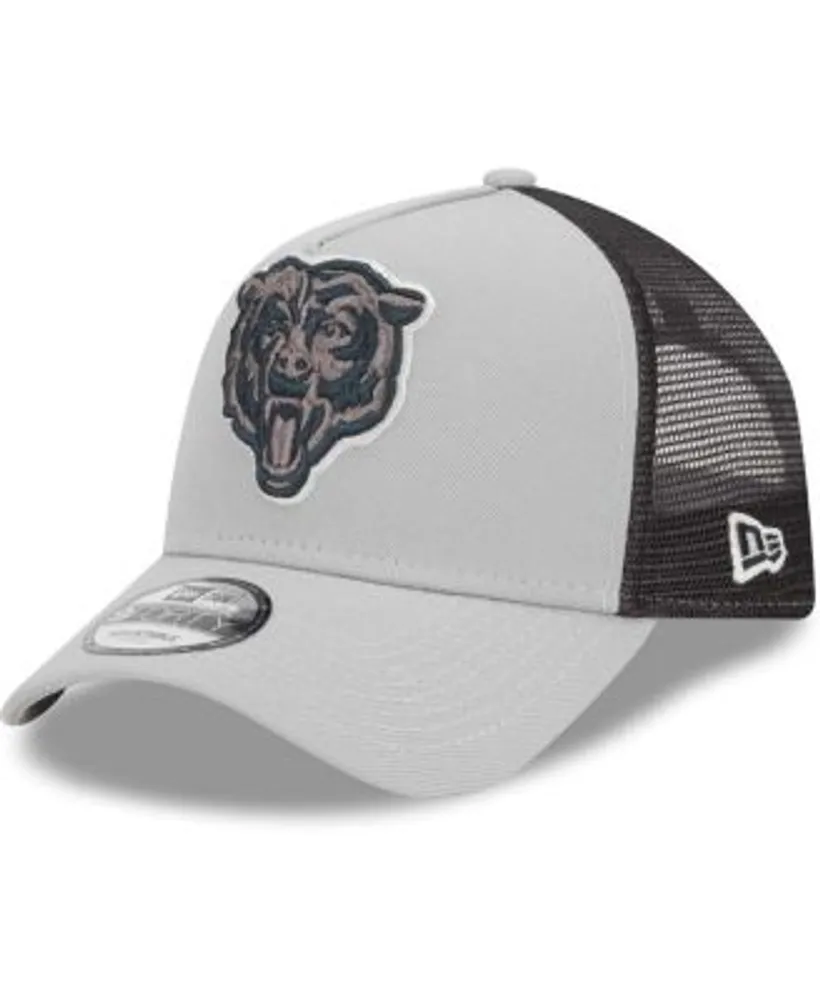 Men's New Era Navy Chicago Bears A-Frame Trucker 9FORTY Adjustable Hat