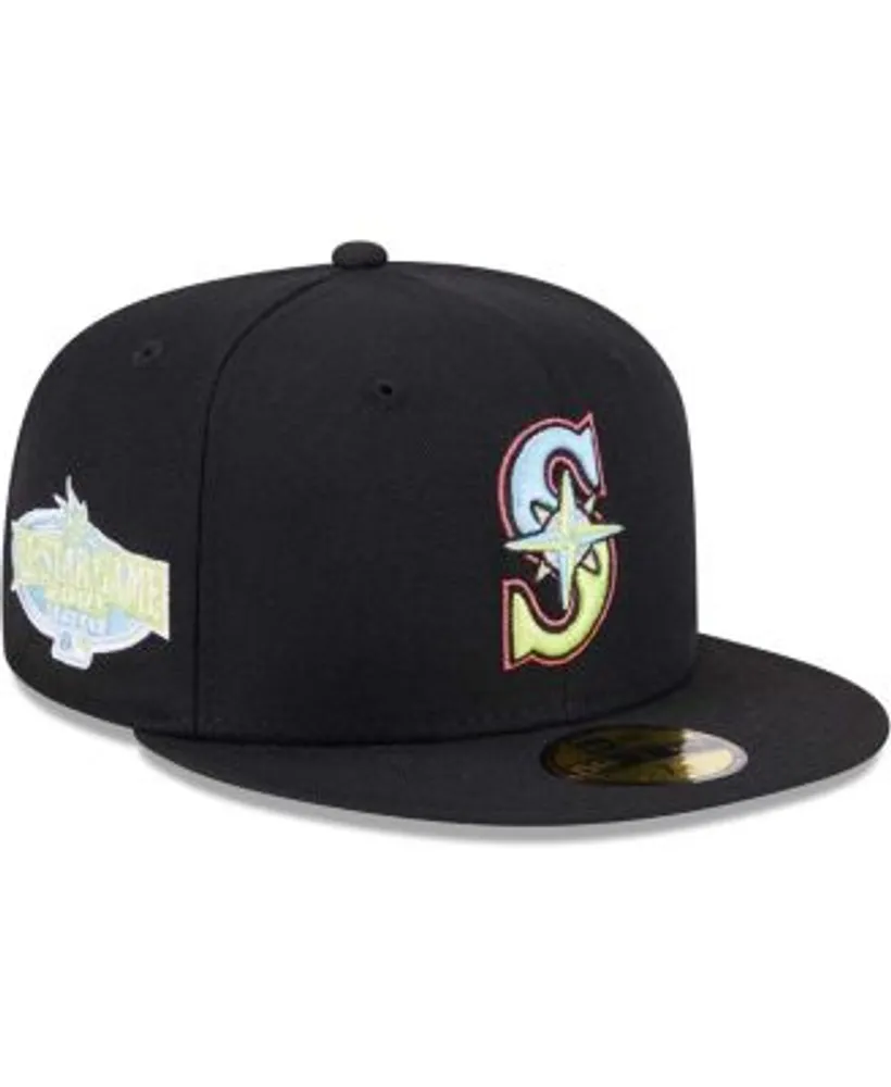 Men's New Era Black Seattle Mariners Multi-Color Pack 59FIFTY Fitted Hat