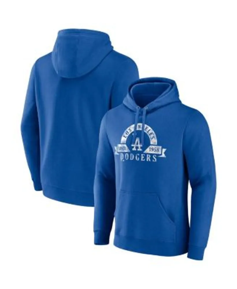 Men's Los Angeles Dodgers Majestic Royal Utility Pullover Hoodie