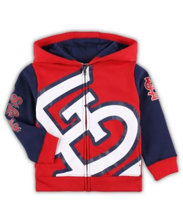 Outerstuff Youth Boys and Girls Navy Boston Red Sox Wordmark Full-Zip  Fleece Hoodie