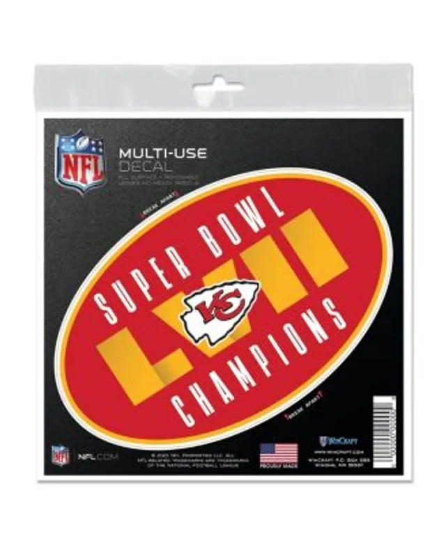 WinCraft Kansas City Chiefs Super Bowl LVII Champions 8'' x 8'' Perfect Cut  Decal