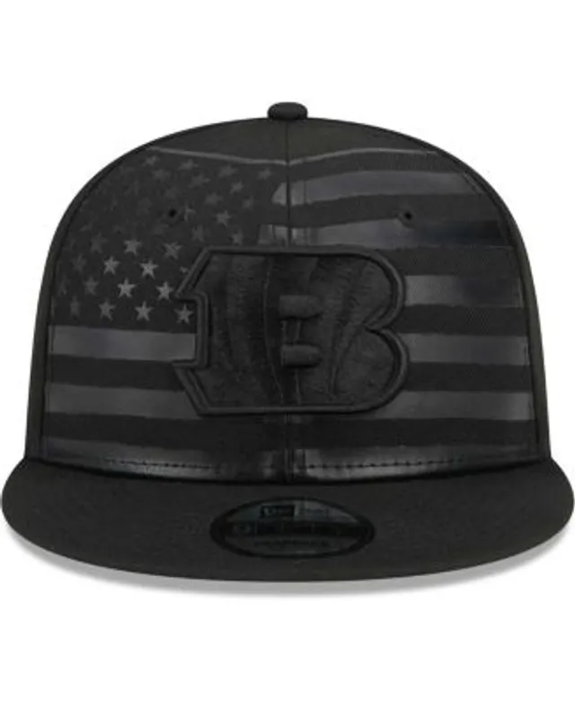 New Era Black Cincinnati Bengals Team Classic Trucker 9FIFTY Snapback Hat