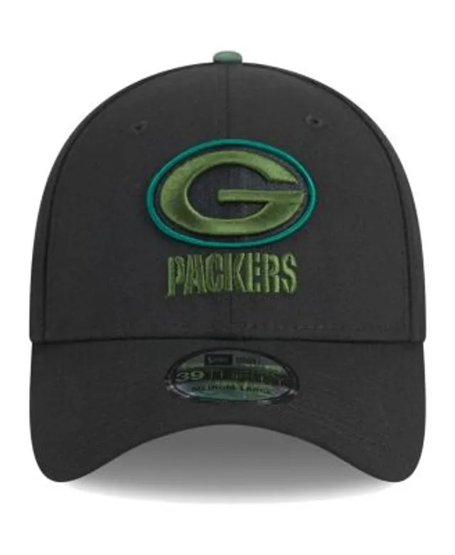 Men's New Era White Green Bay Packers Iced 39THIRTY Flex Hat