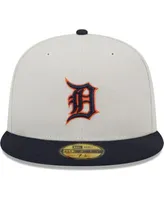 New Era Men's Gray, Navy Detroit Tigers World Class Back Patch 59FIFTY  Fitted Hat