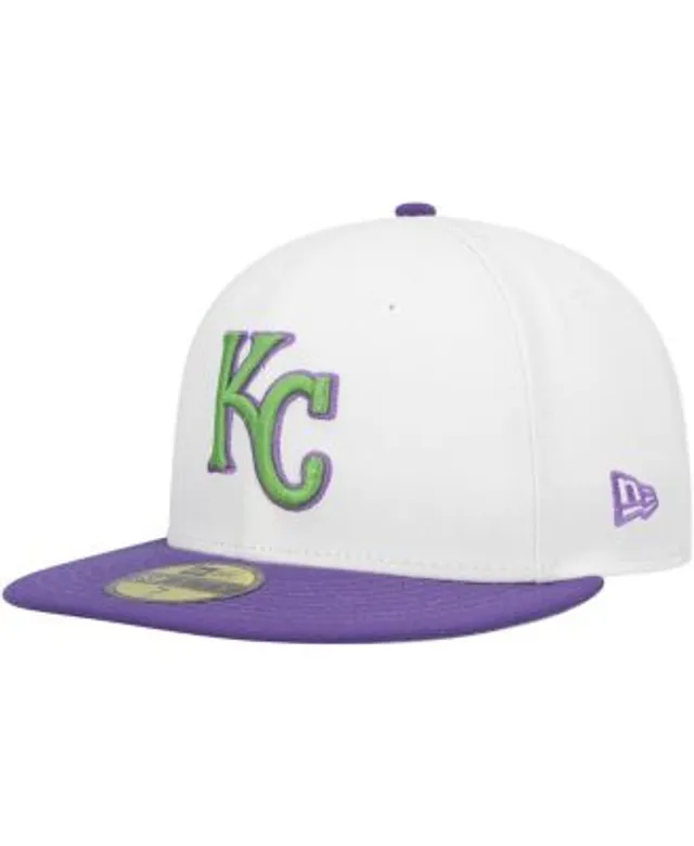 Fanatics Men's Branded White, Royal Kansas City Royals Iconic Color Blocked  Fitted Hat