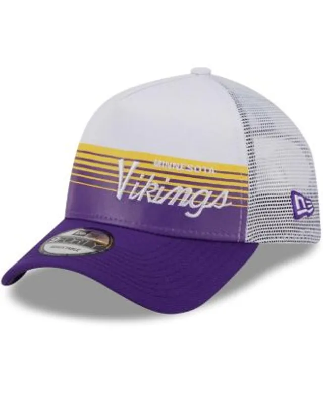 '47 Purple/White Minnesota Vikings Interlude MVP Trucker Snapback Hat