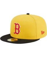 New Era Men's Yellow, Black Boston Red Sox Grilled 59FIFTY Fitted