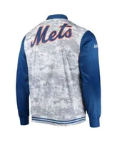 New York Mets Starter The Pro II Half-Zip Jacket - Royal/Orange