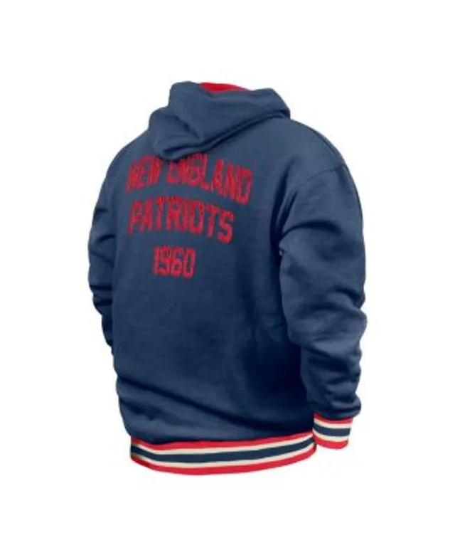 New England Patriots New Era Colorblock Current Pullover Hoodie - Red