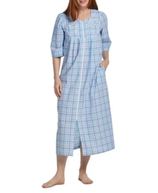 Women's Chicago Bears Concepts Sport Navy Mainstay Plaid Full-Button Long  Sleeve Nightshirt