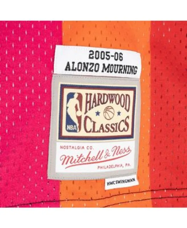 Men's Mitchell & Ness Alonzo Mourning Black Miami Heat 2005-06 Hardwood  Classics Swingman Jersey