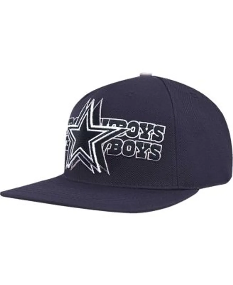 Lids Dallas Cowboys HOOey D Logo Snapback Hat - White/Navy