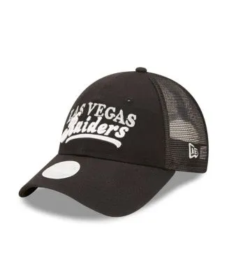 Las Vegas Raiders Women's Hat - Black Sparkle Strapback - New Era