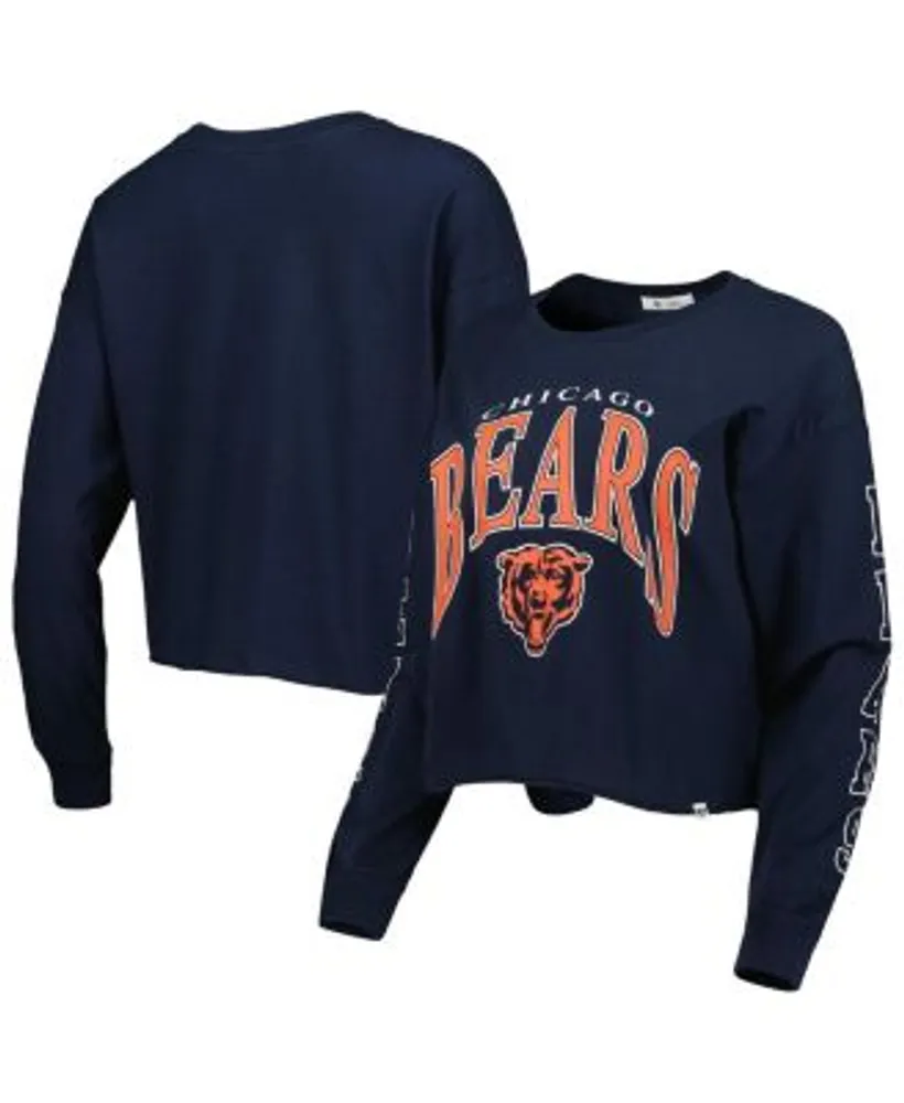 47 Brand Chicago Bears Long Sleeve Tee - Navy - Large