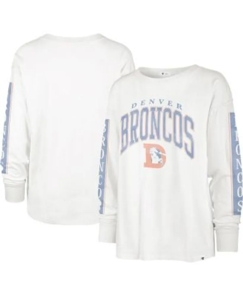 47 Brand Women's White Denver Broncos Statement Long Sleeve T