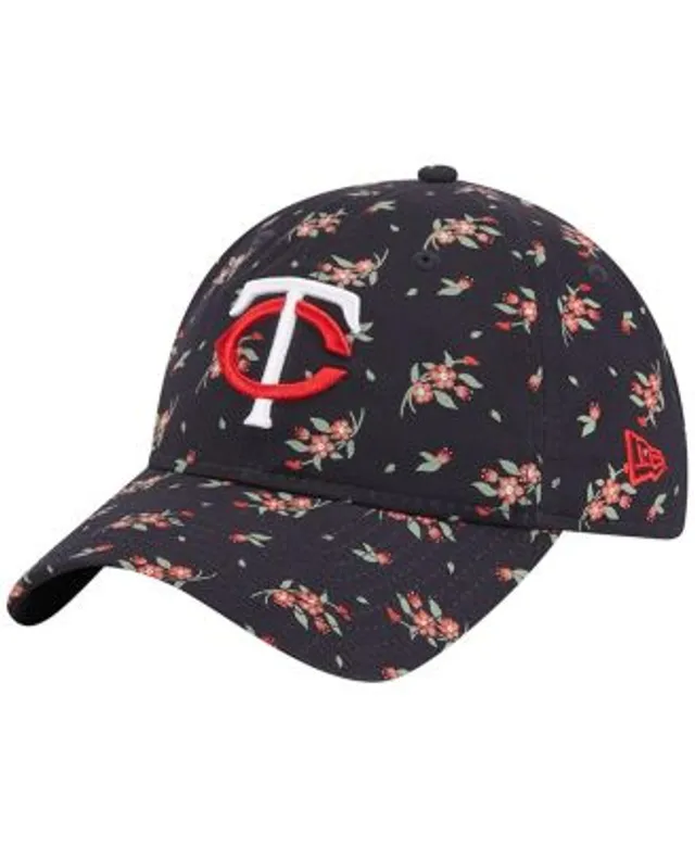 Detroit Tigers New Era Women's Floral 9TWENTY Adjustable Hat - Navy