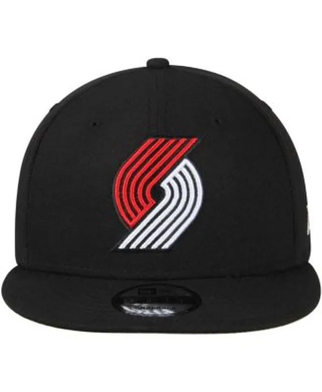 Men's Portland Trail Blazers New Era Black Classic Trucker 9FIFTY Snapback  Hat